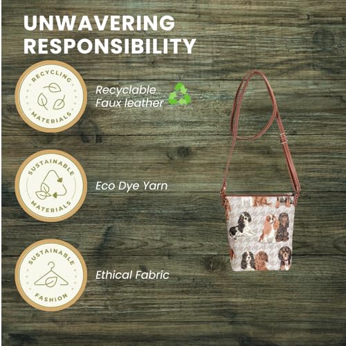 Signare Tapestry Small Crossbody Bag Sling Bag for Women with Cavalier King Charles Spaniel Dog Design (SLING -KGCS) - Image 5
