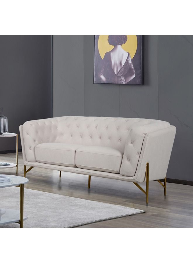 Home Box Claudia 2-Seater Fabric Sofa 96x85x179 cm - Image 1