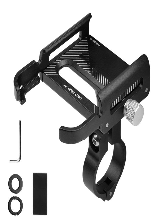 GUB Aluminum Bike Phone Holder 360 Degree Rotating Adjustable Anti Slip Cycling Bicycle Handlebar Phone Mount Holder Stand - Image 1