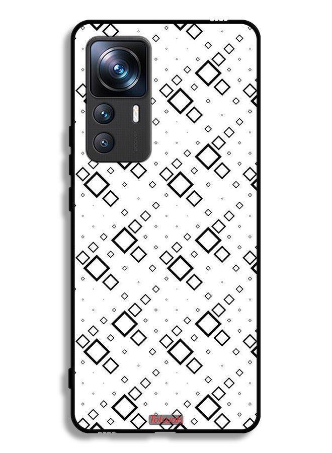 Tolwak Xiaomi 12T Pro Protective Case Cover Square Abstract Digital Art - Image 2