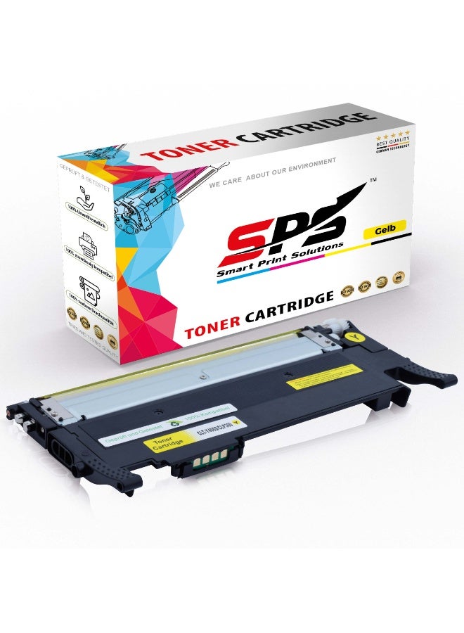 Smart Print Solutions SPS Compatible Toner Cartridges for Samsung - CLT-Y406S | 1x Yellow | Yield upto 1,000 Pages - Image 1