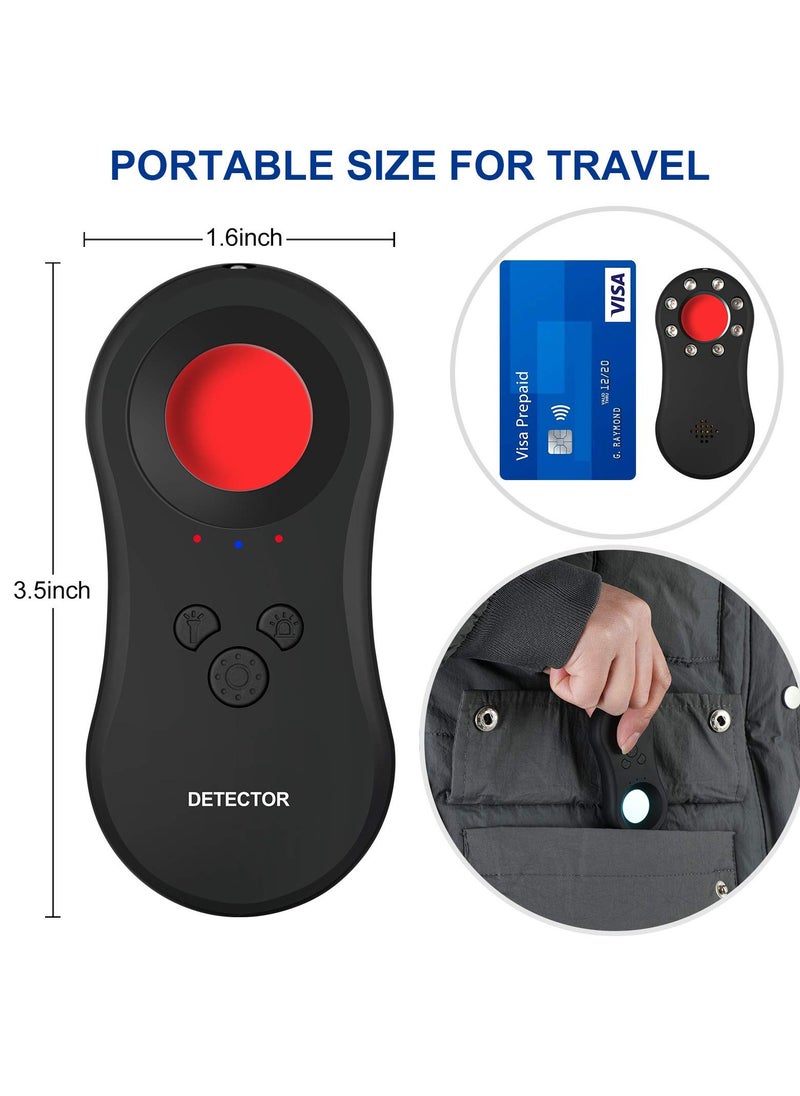 SYOSI - Hidden Camera Detectors with Infrared, Pocket-Sized Anti-Spy Camera Finder, Locates Hidden Devices, Includes Anti-Theft Alarm, Ideal for Hotels, Bathrooms and Travel - Image 1