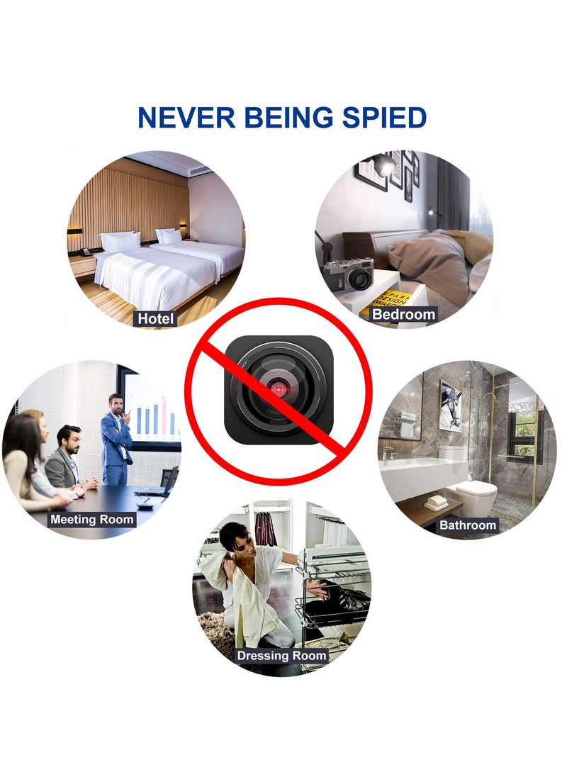 SYOSI - Hidden Camera Detectors with Infrared, Pocket-Sized Anti-Spy Camera Finder, Locates Hidden Devices, Includes Anti-Theft Alarm, Ideal for Hotels, Bathrooms and Travel - Image 1