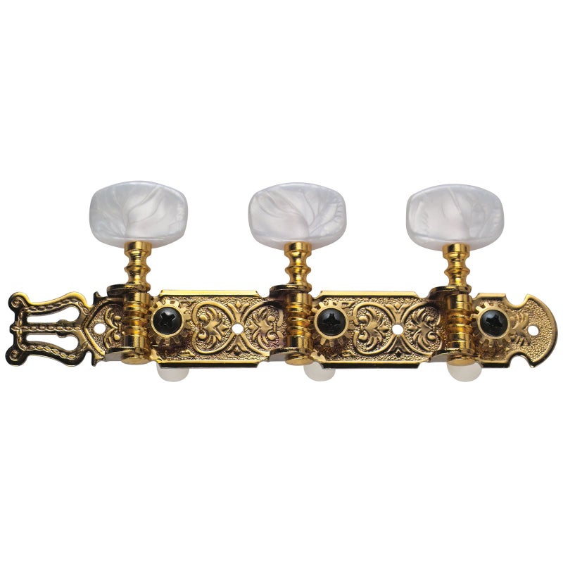 Golden Gate F-2119 Classical Guitar Tuners - 2 Planks (3+3) - Gold - Image 4