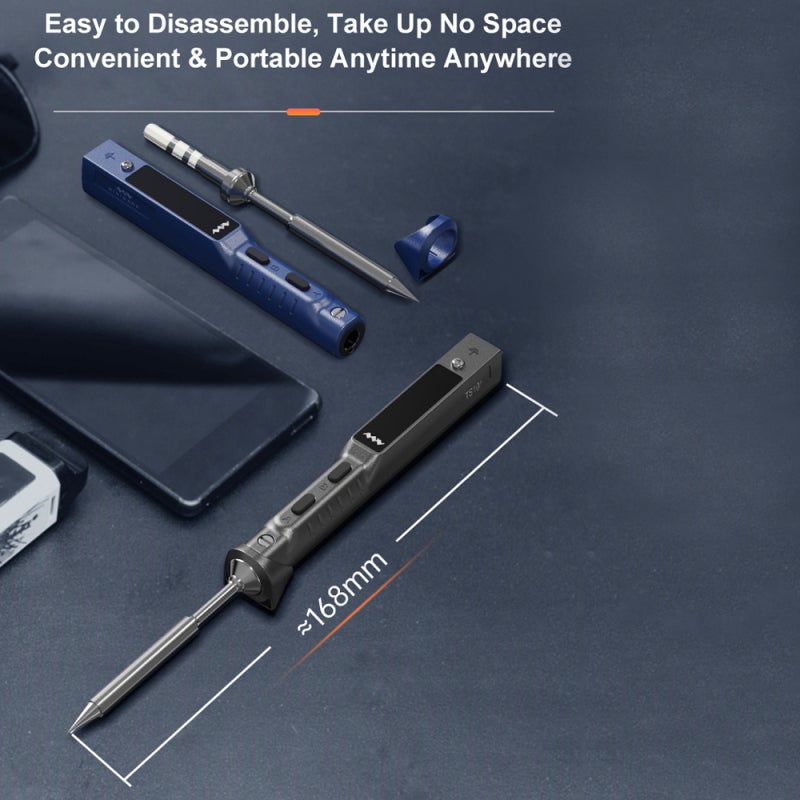 Miniware Intelligent Soldering Station Portable Soldering Iron Two Power Supplying Mode 50-400 ℃ Temperature Regulation Dynamic Detection DC9-24V Wide Voltage Soldering Iron - Image 2