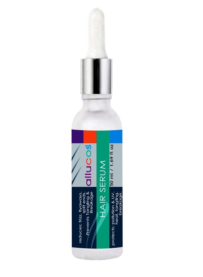 ALLUCOS Hair Serum - Hair Improvement Formula with Grape Seed Oil, Tamanu Oil & Herbal Essentials- Strengthens Roots, Reduces Thinning & Adds Shine - Lightweight & Non-Greasy - 50 ML (Pack of 1) - Image 1