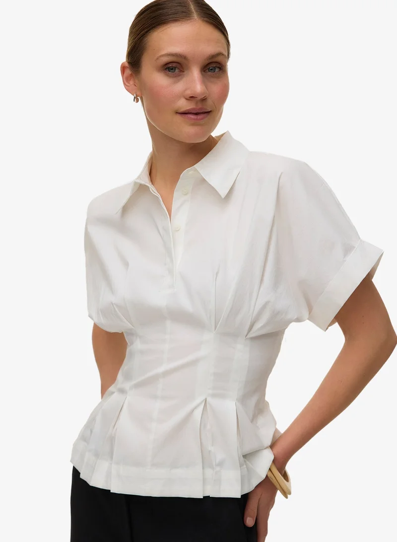 VERO MODA Front Gatherings Regular Fit Shirt