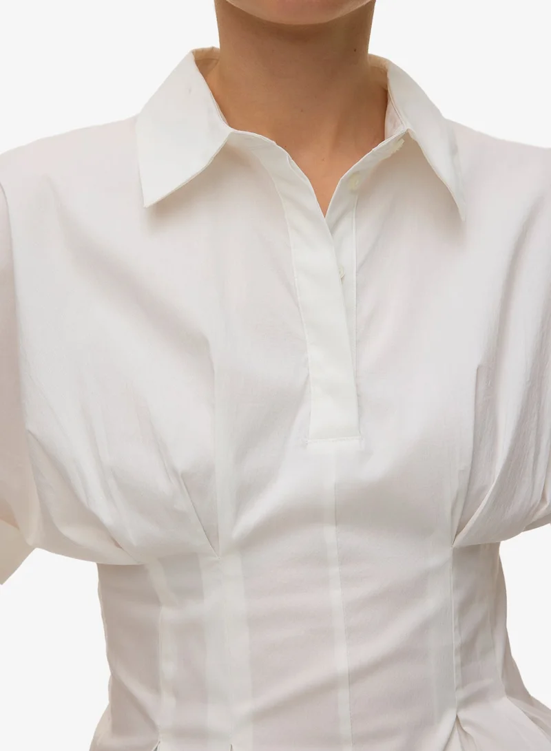 Vero Moda  Front Gatherings Regular Fit Shirt for Women | Best Price UAE