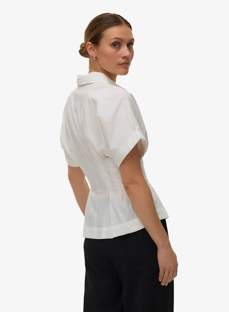 Vero Moda  Front Gatherings Regular Fit Shirt for Women | Best Price UAE