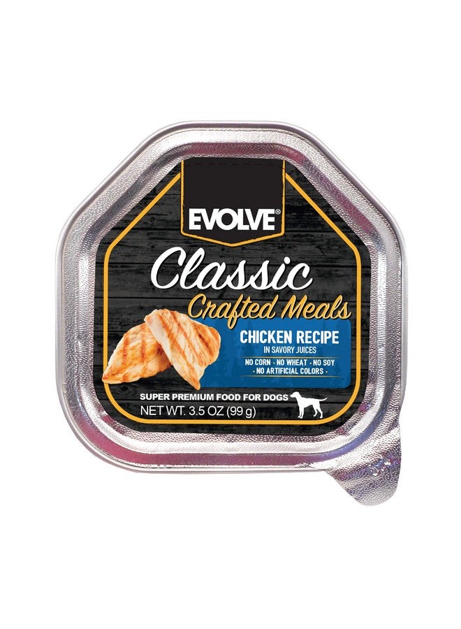 Evolve Pet Food Classic Crafted Meals Chicken Recipe Dog Food, 3.5 Ounce (Pack of 15) - Image 1