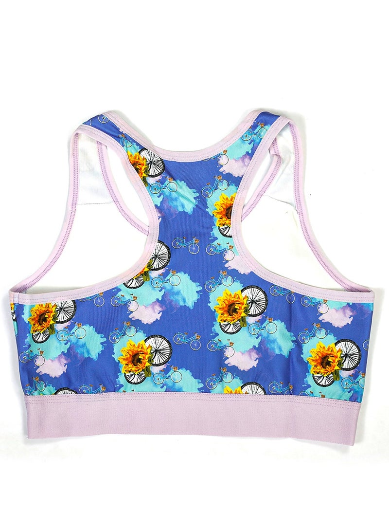 بيج ديزاين صدرية نسائية، بدون أكمام، قماش من البوليستر والقطن، تصميم فني مخصص، ملابس رياضية للنساء – المقاس M، صناعة تركية - Image 2