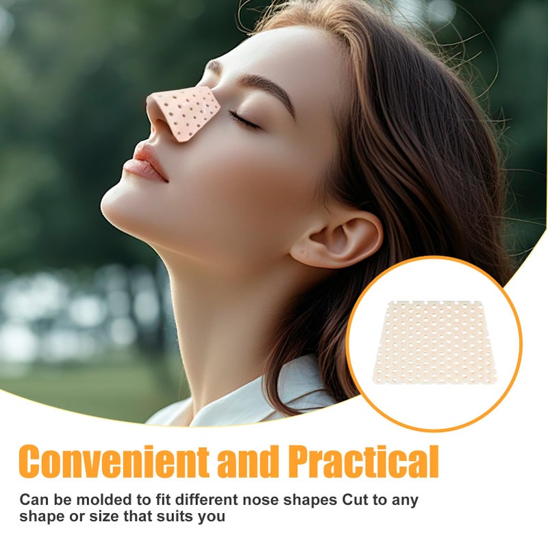 CZMZHFC Thermoplastic Nasal Splint & Facial Lift Tape,Alcohol-Free,Electricity-Free Nose Fixation&Lifting Kit,Reusable Trapezoidal Nose Clip&Elastic Bandage,Beauty Care Accessories for Daily Use (2-Piece Set) - Image 4