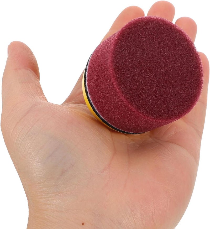 LABRIMP 16pcs 2-inch Car Polishing Sponge Pads Kit with Flocking Buffing Discs and 50m6 Pneumatic Polisher Attachment for Automotive Paint Restoration and Detailing - Image 4