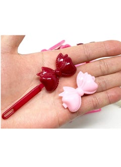 TARA Tara Girls Self Hinge Bow Hair Barrettes - Pinks - 18 Pcs.  - Image 2