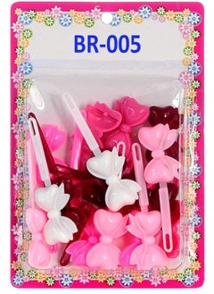 TARA Tara Girls Self Hinge Bow Hair Barrettes - Pinks - 18 Pcs.  - Image 3