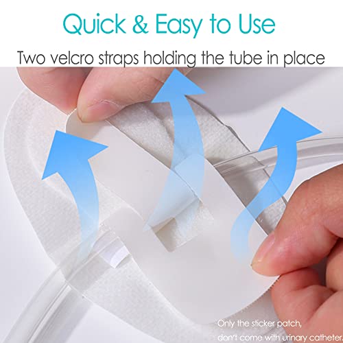 EaseCare 5PCS Foley Catheter Stabilization Device Urinary Leg Bag Holder Legband Sticker for Peg/G/J Feeding Tube, Breathable Foam Anchor Hook and Loop Adhesive, Individually Packaged - Image 5