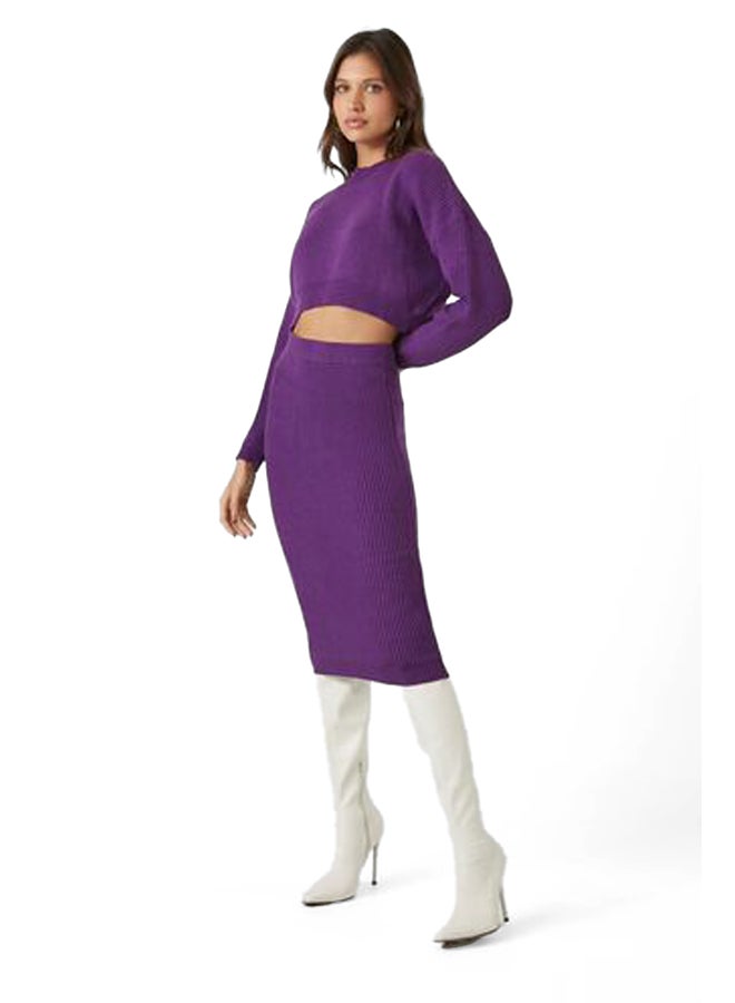 FOREVER 21 Cropped Sweater & Skirt Set  - Image 3