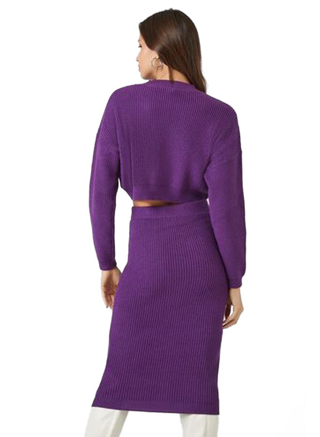 FOREVER 21 Cropped Sweater & Skirt Set  - Image 4