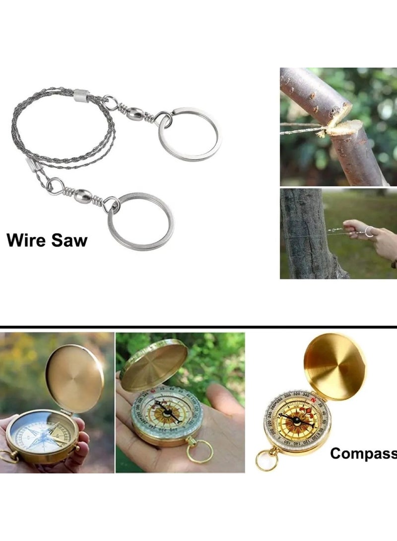 Huitich 18-in-1 Multifunctional Emergency Survival Kit for Hiking and Camping - Image 5