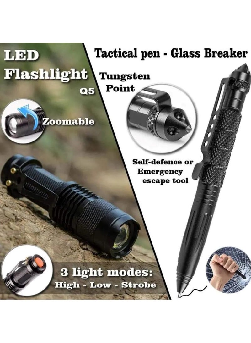 Huitich 18-in-1 Multifunctional Emergency Survival Kit for Hiking and Camping - Image 4