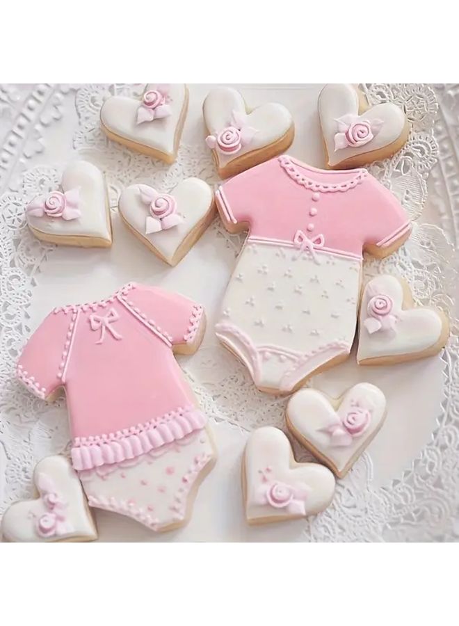 3 In 1 Stainless Steel Cookie Cutter Pacifier Bib Bottle Shapes Holiday Baking Gift - Image 4