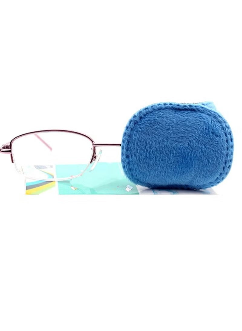 4 Pack Eye Patches for Kids Girls Boys Right  Left Eye Patch for Glasses Lazy Eye Patch for Children Treating Lazy Eye Amblyopia Strabismus and After Surgery Full Coverage (Blue)