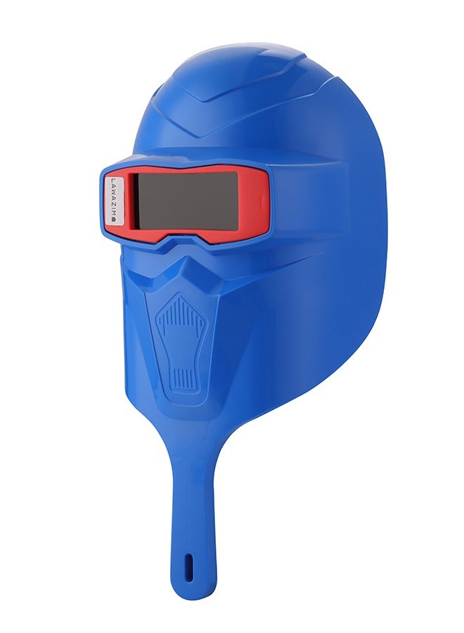 LAWAZIM Handheld Safety Welding Mask-Blue- Anti-Fog Impact Resistant Full Face Protection Welding Protective Gear for Metal Fabrication Automotive Repair DIY Projects and ARC MIG TIG Welding Workshops  - Image 1
