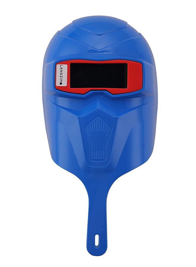 LAWAZIM Handheld Safety Welding Mask-Blue- Anti-Fog Impact Resistant Full Face Protection Welding Protective Gear for Metal Fabrication Automotive Repair DIY Projects and ARC MIG TIG Welding Workshops  - Image 2