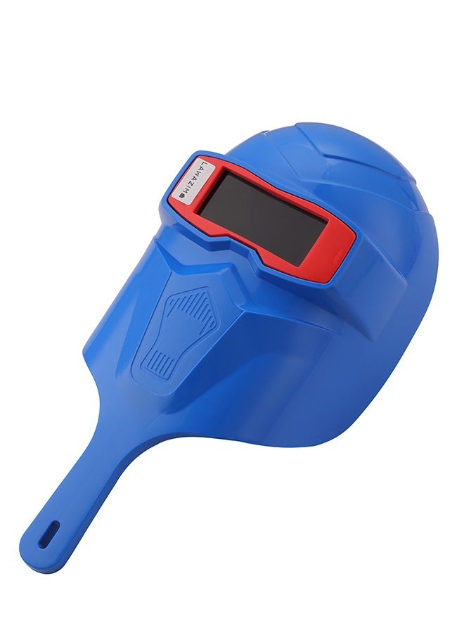 LAWAZIM Handheld Safety Welding Mask-Blue- Anti-Fog Impact Resistant Full Face Protection Welding Protective Gear for Metal Fabrication Automotive Repair DIY Projects and ARC MIG TIG Welding Workshops  - Image 4