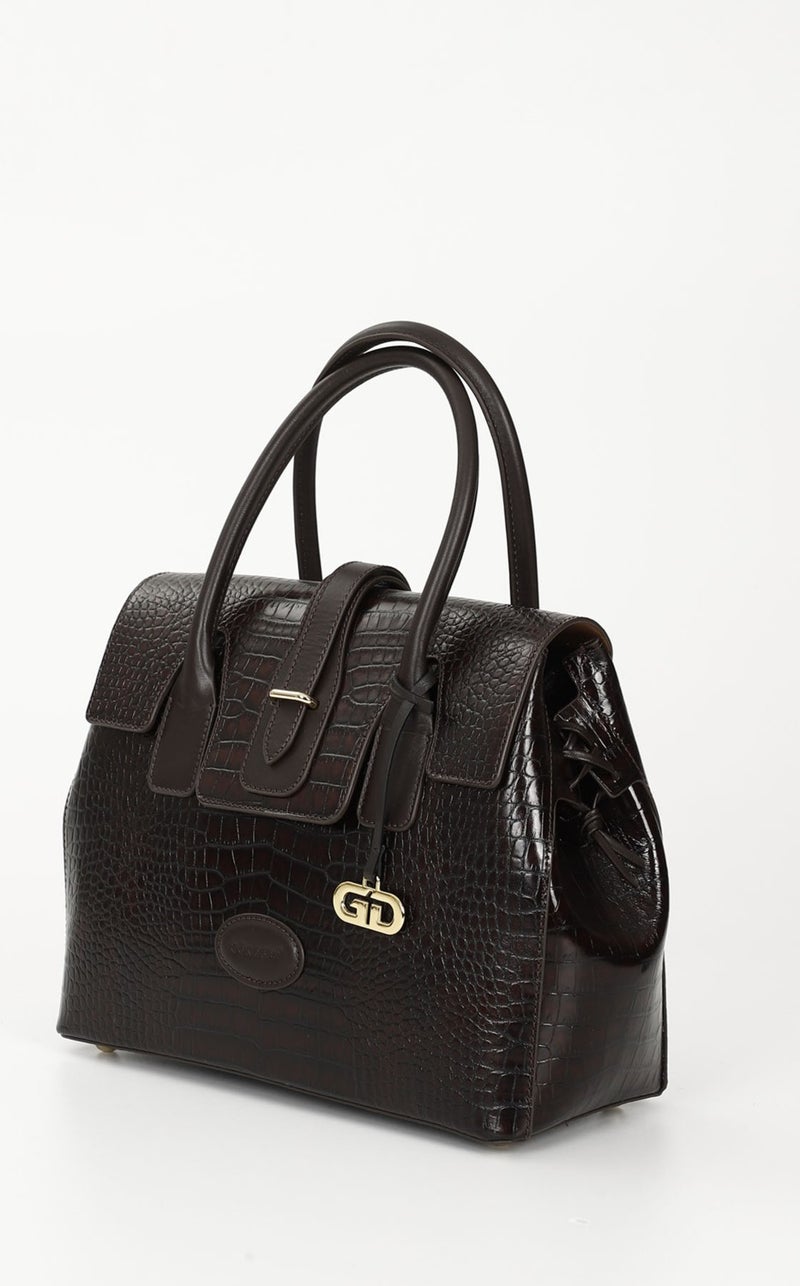 Gönderi(r) Gon Platinum Genuine Leather Large Size Women's Shoulder and Handbag B8384  - Image 4