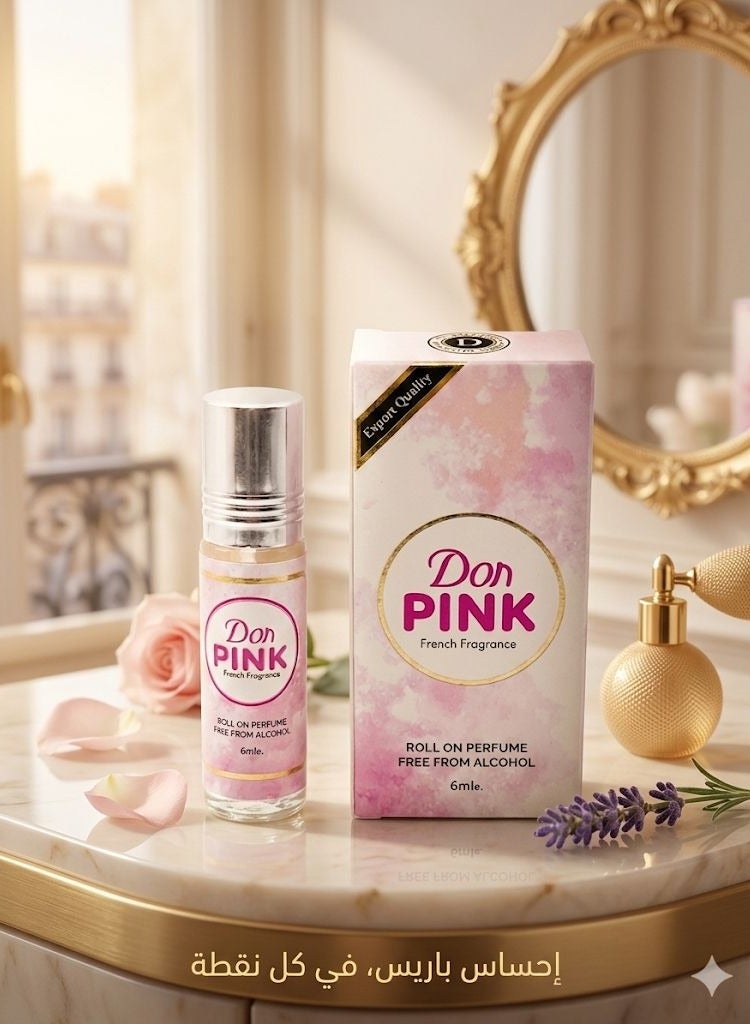 don French Fragrance Roll On Perfume Pink 6ml - Image 2