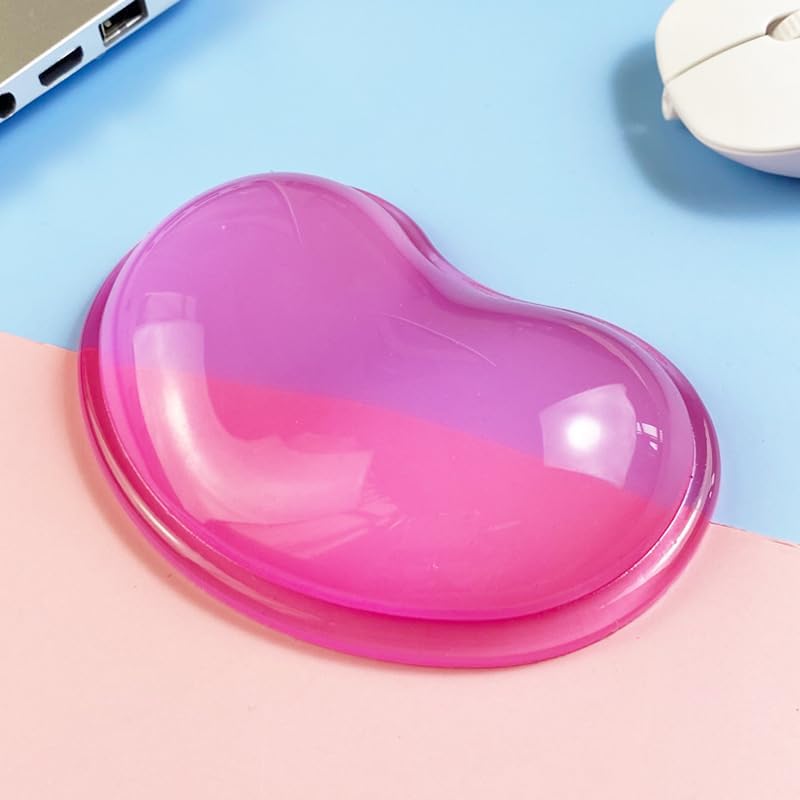 LetGoShop Ergonomic Gel Wrist Rest for Mouse, Computer Mouse Wrist Support for Arm Pain Relief, Heart-Shaped Cute Hand Wrist Cushion for Home and Office Working Gaming Anti-Fatigu - Image 4