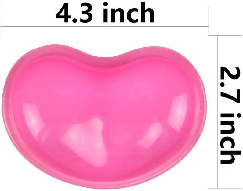 LetGoShop Ergonomic Gel Wrist Rest for Mouse, Computer Mouse Wrist Support for Arm Pain Relief, Heart-Shaped Cute Hand Wrist Cushion for Home and Office Working Gaming Anti-Fatigu - Image 5