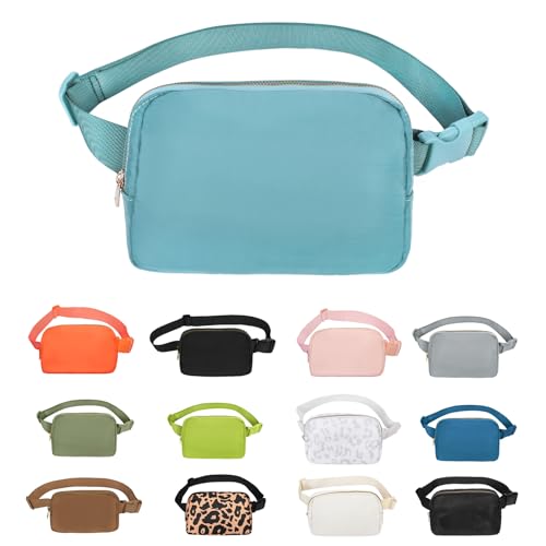VOROLO Fanny Pack For Women And Men Crossbody Bag Belt Bag with Adjustable Strap Graduation Gifts Light Blue - Image 2