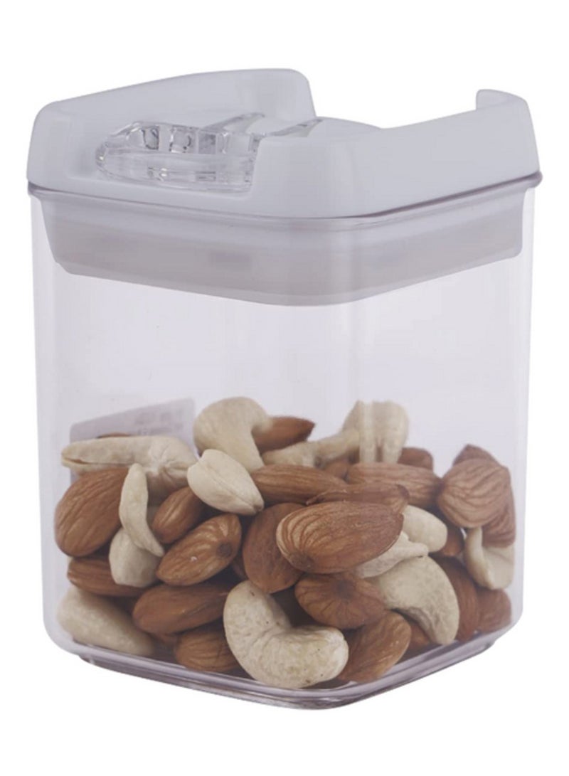 Felli Airtight Modular Food Storage Container with Lid Clear and Grey 2.2 Liter Capacity - Image 3