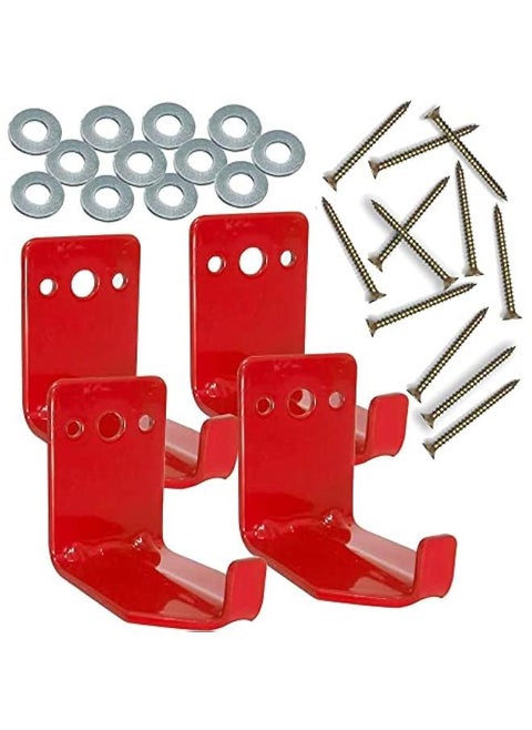 Fire Extinguisher Mount, Wall Hook, Fire Extinguisher Bracket up to 40 lbs Extinguishers, Suitable for Big and Small Fire Extinguishe (4 Brackets)