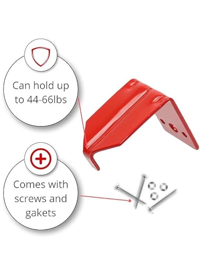 Fire Extinguisher Mount, Wall Hook, Fire Extinguisher Bracket up to 40 lbs Extinguishers, Suitable for Big and Small Fire Extinguishe (4 Brackets)