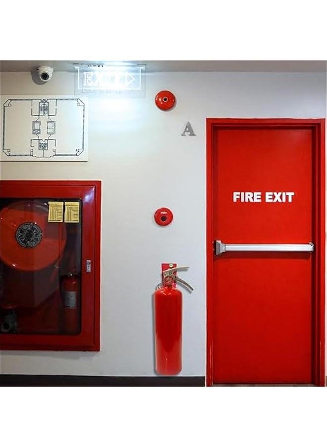 Fire Extinguisher Mount, Wall Hook, Fire Extinguisher Bracket up to 40 lbs Extinguishers, Suitable for Big and Small Fire Extinguishe (4 Brackets)