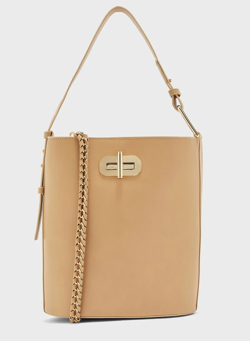 TOMMY HILFIGER Turn Lock Bucket Bag