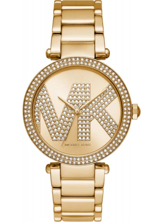 MK PARKER PAVE GOLD TONE WOMEN'S WATCH| 6659 - Image 1