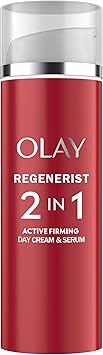 Procter & Gamble Olay Regenerist Day Face Cream Serum 2in1 AntiWrinkle Active Firming Skincare Moisturiser with AntiAgeing Niacinamide and Peptides Renews Firms and Hydrates Lightweight 50ml - Image 1