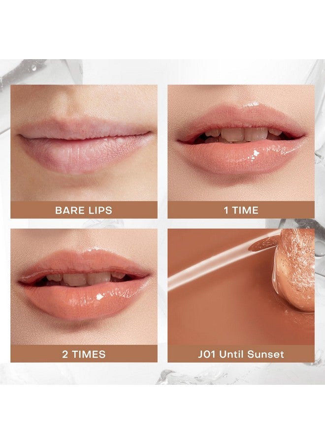 Mistine Plumping Lip Plumper High Shinemoisturizing Essence Lip Gloss Gloss With 1% Lip Gloss Peptide Lip Tint Gloss (J01 Until Sunset) - Image 3