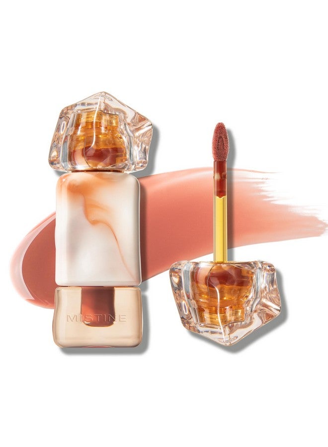 Mistine Plumping Lip Plumper High Shinemoisturizing Essence Lip Gloss Gloss With 1% Lip Gloss Peptide Lip Tint Gloss (J01 Until Sunset) - Image 1