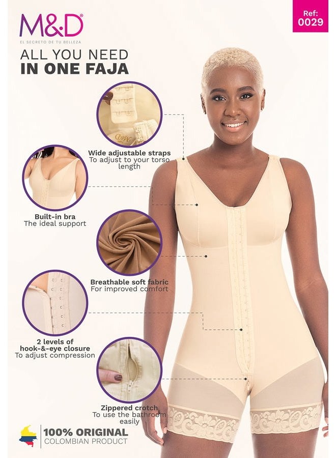 MD Fajas Colombianas Post Surgery Tummy Tuck Compression Garment for Women Colombian Shapewear Black 2XL - Image 4