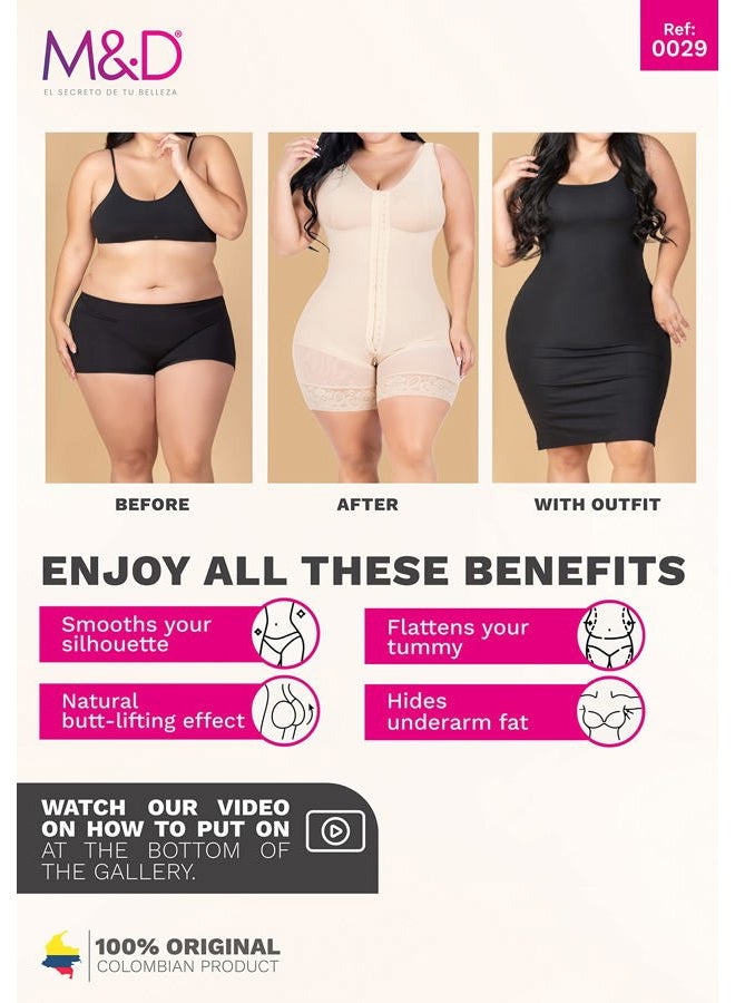 MD Fajas Colombianas Post Surgery Tummy Tuck Compression Garment for Women Colombian Shapewear Black 2XL - Image 5