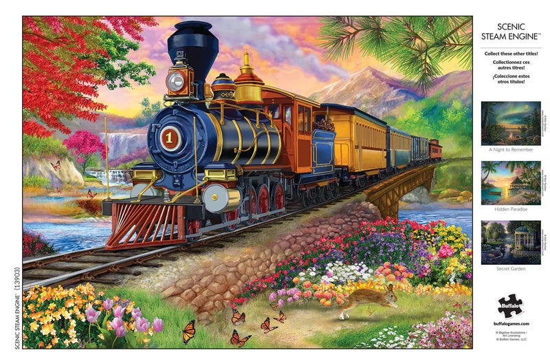 Buffalo Games Bigelow Illustrations Scenic Steam Engine 1000 Piece Jigsaw Puzzle for Adults Challenging Puzzle Perfect for Game Nights Finished Size is 2675 x 1975 - Image 5