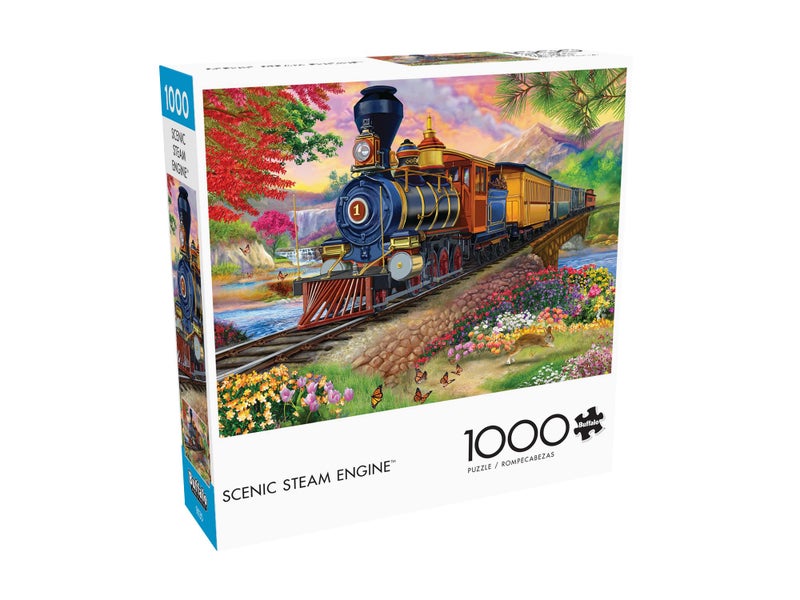 Buffalo Games Bigelow Illustrations Scenic Steam Engine 1000 Piece Jigsaw Puzzle for Adults Challenging Puzzle Perfect for Game Nights Finished Size is 2675 x 1975 - Image 3