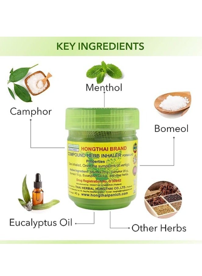 HONG THAI Compound Thai Herb Inhalant, Pack of 1, (Packaging May Vary) - Image 2