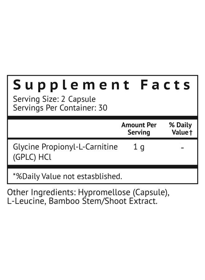 VitaMonk GlycoTrax™ GPLC Extra Large Bottle - 120 Capsules of High-Absorption Glycine Propionyl-L-Carnitine with No Artificial Fillers - Glycine Propionyl L Carnitine Supplement - Image 2