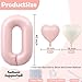 Florisland Pink 1 Balloon Number Pastel Pink 1st Birthday Party Decorations for Girls 40inch Big Dusty Pink Balloon Foil Mylar 1 Birthday Balloons for First Anniversary Decorations Number 1 Balloon - Image 4